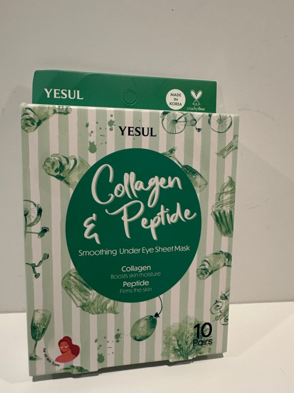 Yesul 10 Collagen and Peptide smooth under Eye Sheet Mask w/Collagen and Peptide